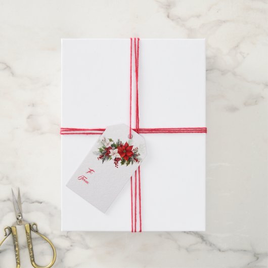 kerstcadeau-Label Cadeaulabel (Met Touw)