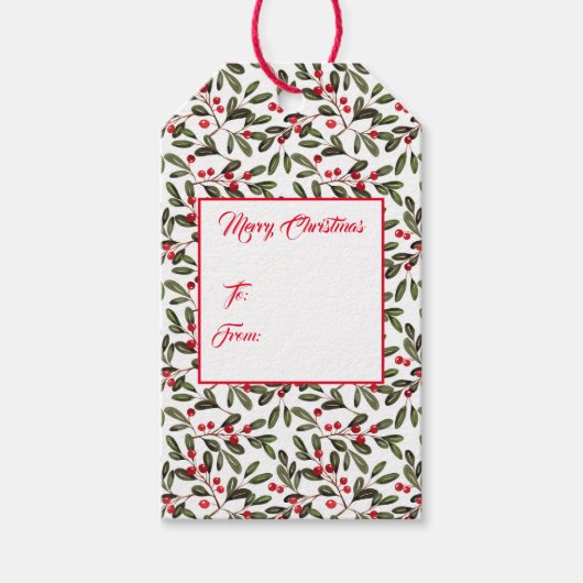 kerstcadeau-Label Cadeaulabel (Voorkant)