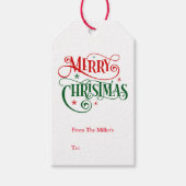 kerstcadeau-Label Cadeaulabel (Voorkant)