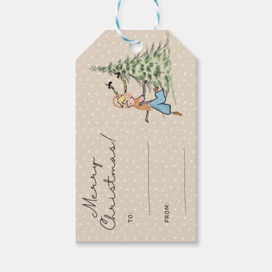 Kerstcadeau Label Cadeaulabel (Voorkant)