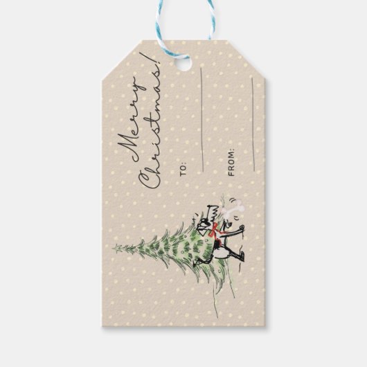 kerstcadeau-Label Cadeaulabel (Voorkant)