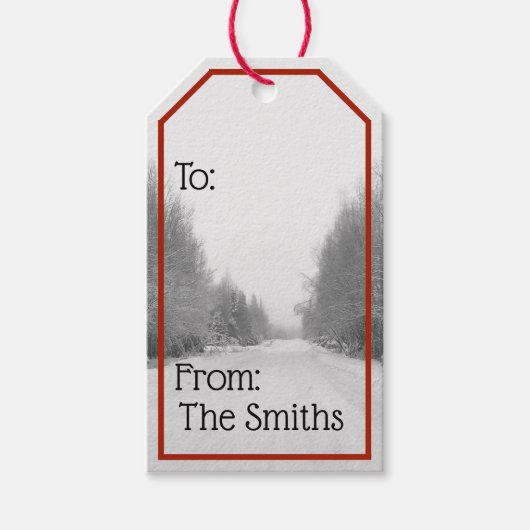 kerstcadeau-Label Cadeaulabel (Voorkant)