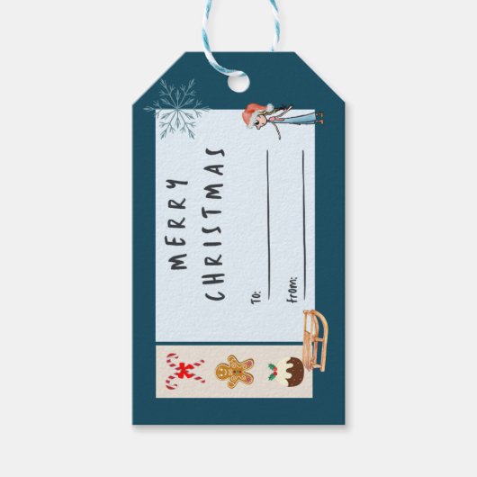 kerstcadeau-Label Cadeaulabel (Voorkant)