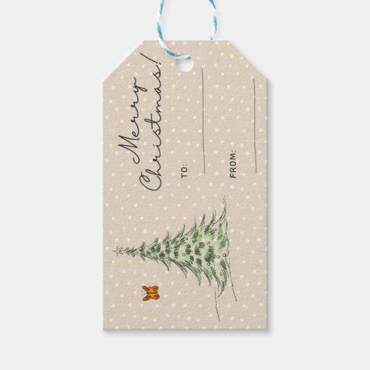 kerstcadeau-Label Cadeaulabel (Voorkant)