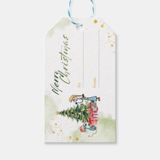 kerstcadeau-Label Cadeaulabel (Voorkant)