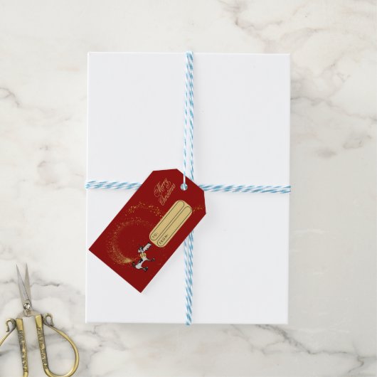 kerstcadeau-Label Cadeaulabel (Met Touw)