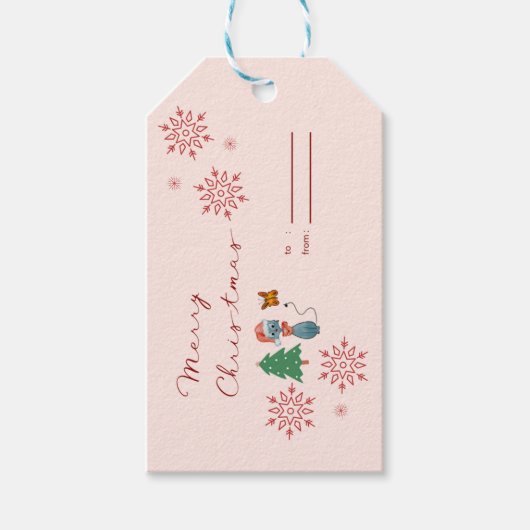 kerstcadeau-Label Cadeaulabel (Voorkant)