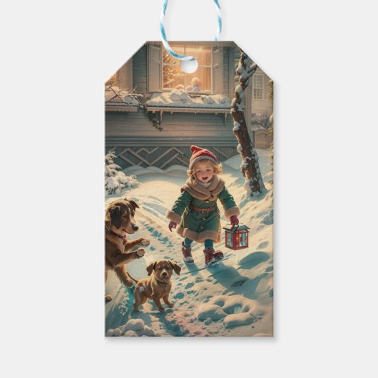 kerstcadeau-Label Cadeaulabel (Voorkant)