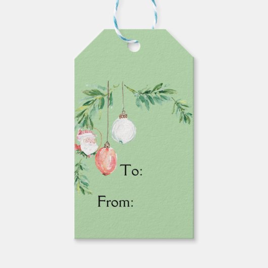 kerstcadeau-Label Cadeaulabel (Voorkant)