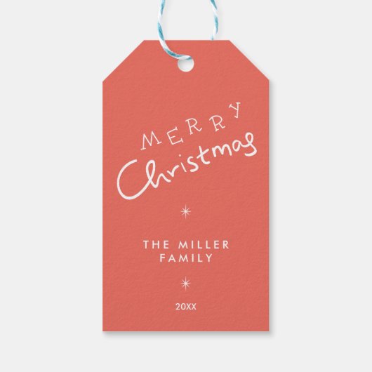Kerstcadeau Label – Feestelijk Cadeaulabel (Achterkant)