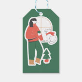 Kerstcadeau Label – Feestelijk Cadeaulabel (Voorkant)