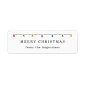 Kerstcadeau label, gunst aan van Label Sticker (Voorkant)