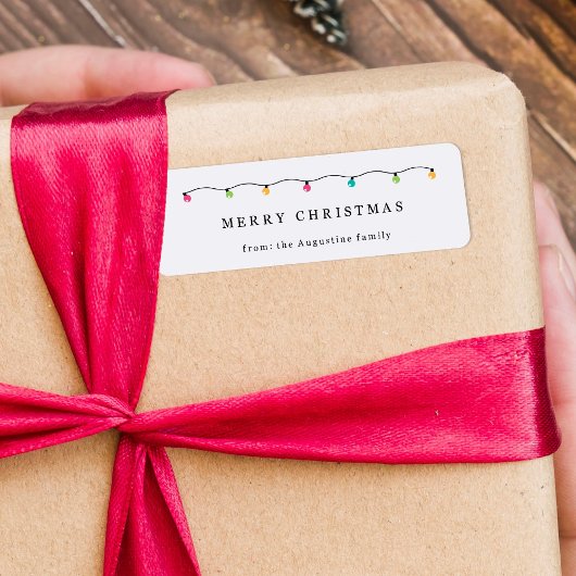 Kerstcadeau label, gunst aan van Label Sticker