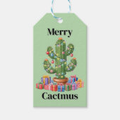 Kerstcadeau Label - Merry Cactmus Cadeaulabel (Voorkant)