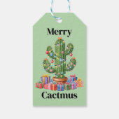 Kerstcadeau Label - Merry Cactmus Cadeaulabel (Achterkant)