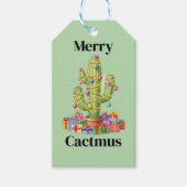 Kerstcadeau Label - Merry Cactmus Cadeaulabel (Voorkant)