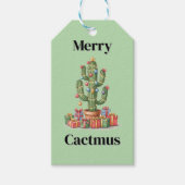 Kerstcadeau Label - Merry Cactmus Cadeaulabel (Voorkant)