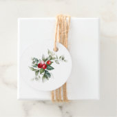 Kerstcadeau Label met Berry en Branch Design (In situ)