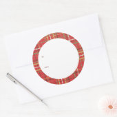 kerstcadeau-Label Ronde Sticker (Envelop)