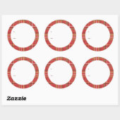 kerstcadeau-Label Ronde Sticker (Vel)