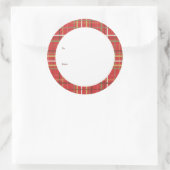 kerstcadeau-Label Ronde Sticker (Tas)