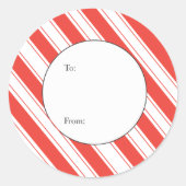 kerstcadeau-Label Ronde Sticker (Voorkant)