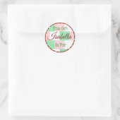 Kerstcadeau Label Rood Groen Gepersonaliseerde naa (Tas)