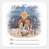 kerstcadeau label Sticker (Voorkant)