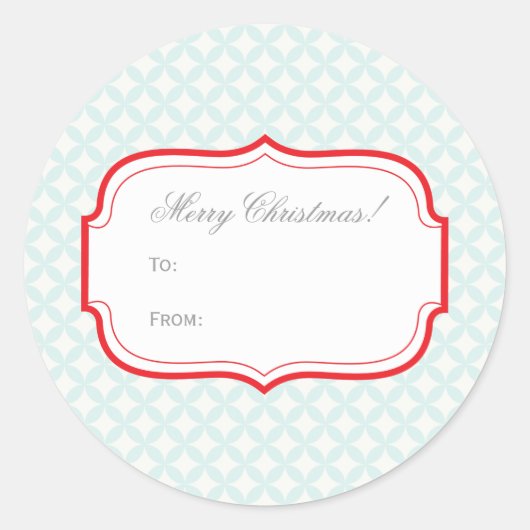  Kerstcadeau Label Sticker (Voorkant)