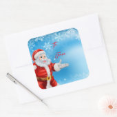 Kerstcadeau Label Sticker-Santa (Envelop)