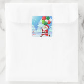 Kerstcadeau Label Stickers-Santa (Tas)