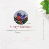 kerstcadeau label twee visitekaartje (Bureau)