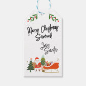  kerstcadeau Label van Santa - Cadeaulabel (Voorkant)