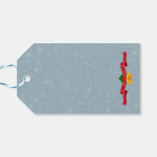 Kerstcadeau label voor kerstcadeaus cadeaulabel (Achterkant Horizontaal)