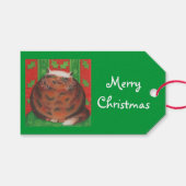 kerstcadeau labels groen cadeaulabel (Voorkant (Horizontaal))