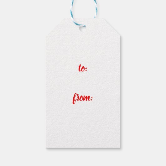 Kerstcadeau-labels Prijslabels Cadeaulabel (Achterkant)