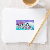 Kerstcadeau-labels voor pinguïns etiket (Insitu)
