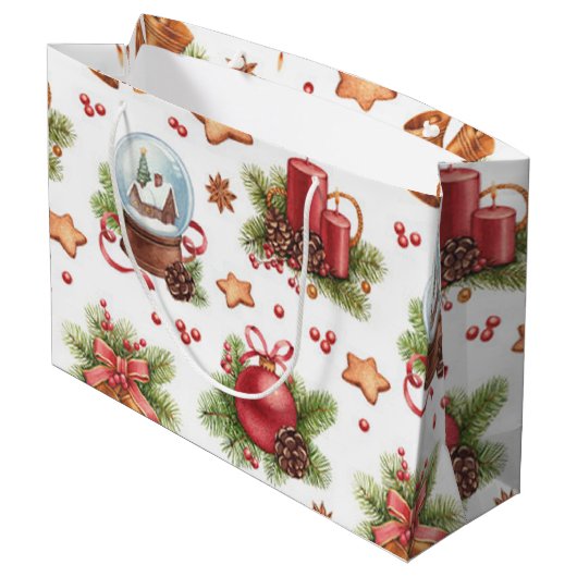 kerstcadeau large cadeautasje (Achterkant Gekanteld)