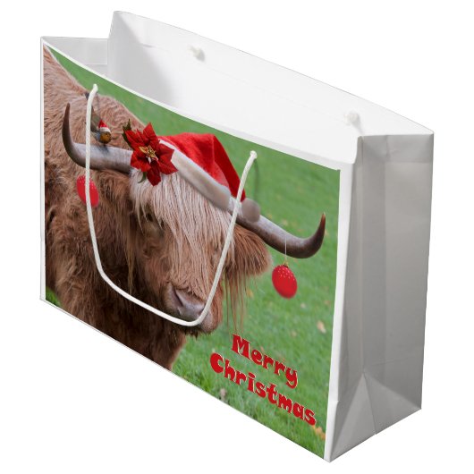 kerstcadeau large cadeautasje (Voorkant Gekanteld)