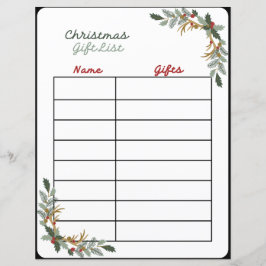 Kerstcadeau Lijst Planner Pagina