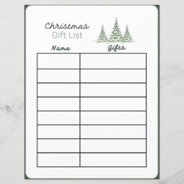 Kerstcadeau Lijstplanner Pagina