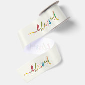 Kerstcadeau lint kerst geschenk verpakkingslint (Achterkant)