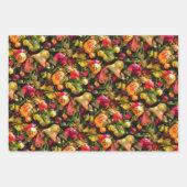 kerstcadeau, magisch kleurrijk feestmaal  inpakpapier vel (Voorkant 2)