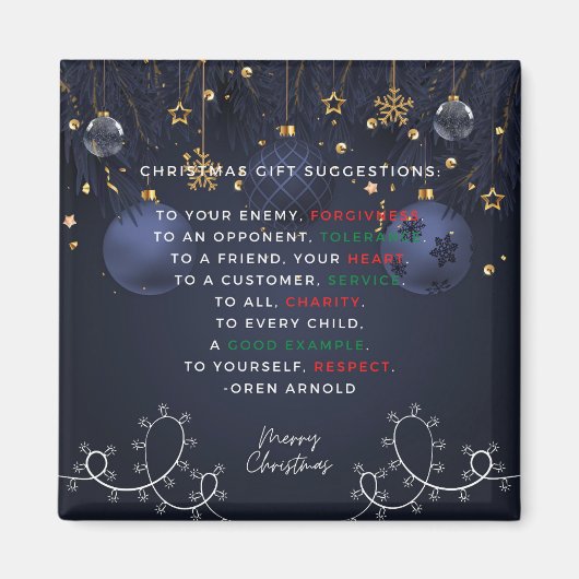 kerstcadeau magneet (Voorkant)