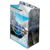 kerstcadeau medium cadeauzakje (Voorkant Gekanteld)