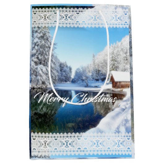 kerstcadeau medium cadeauzakje (Voorkant)