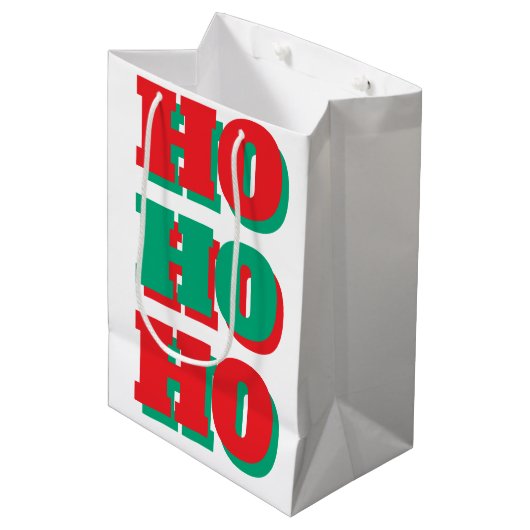 kerstcadeau medium cadeauzakje (Voorkant Gekanteld)