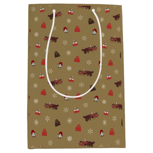 kerstcadeau medium cadeauzakje (Voorkant)