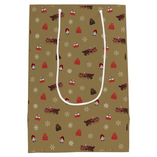 kerstcadeau medium cadeauzakje (Achterkant)