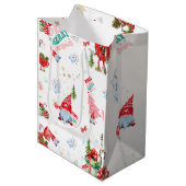 kerstcadeau medium cadeauzakje (Voorkant Gekanteld)